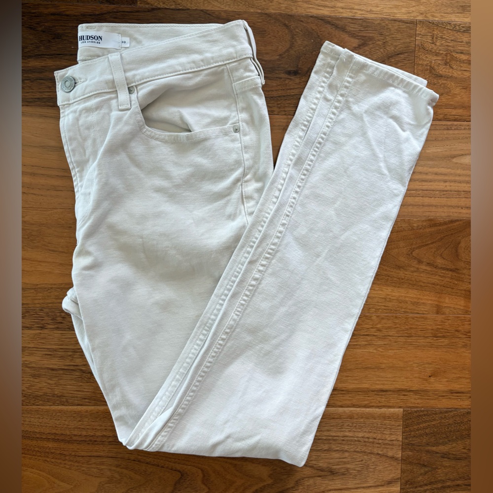 Hudson White Denim Jeans
